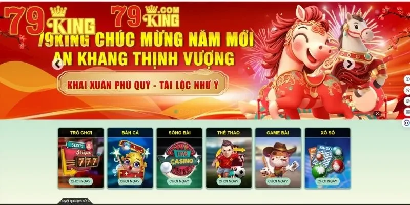 Thông tin tổng quan về sân chơi trực tuyến 79king